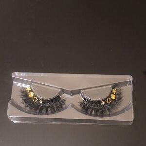 Luxury Black and Gold False Eyelashes